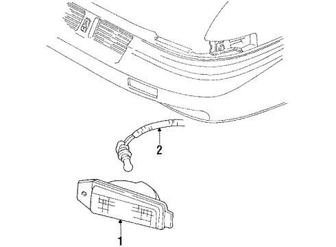 1992 Oldsmobile Silhouette Park Lamps Diagram