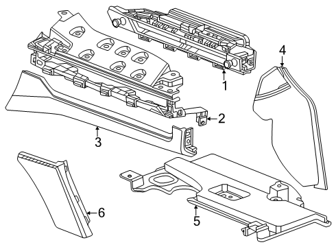 2025 Cadillac OPTIQ Instrument Panel Components Diagram 3 - Thumbnail