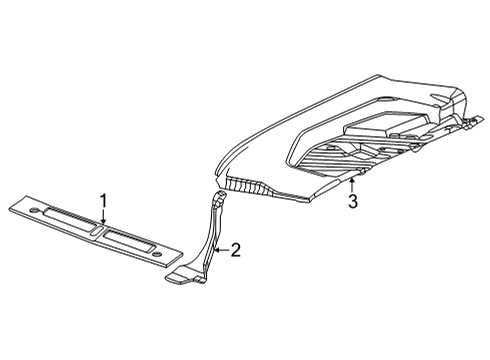 2025 GMC Hummer EV SUV Cargo Area Diagram 2 - Thumbnail