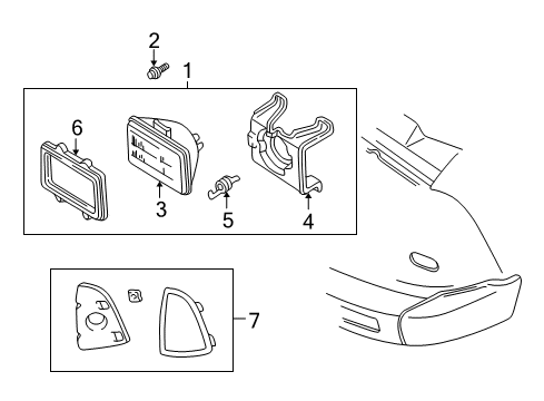 1995 Chevy Blazer Marker Lamp, Driver Side Diagram for 5976405