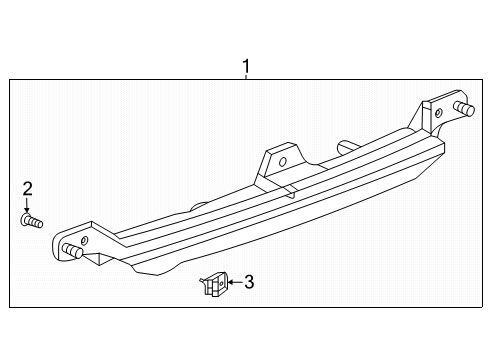 2025 Cadillac Escalade High Mount Lamps Diagram