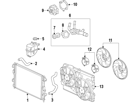 2010 Saturn Vue Cooling Fan Diagram 4 - Thumbnail