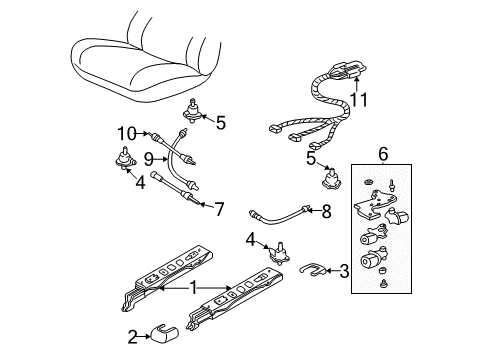 2002 Chevy Malibu Tracks & Components Diagram 2 - Thumbnail
