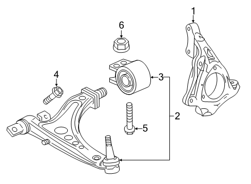 2018 Buick LaCrosse Front Suspension Components Diagram 4 - Thumbnail