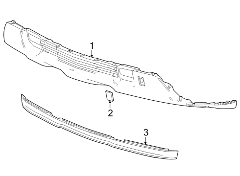 2025 Chevy Silverado 1500 Bumper & Components - Front Diagram 4 - Thumbnail