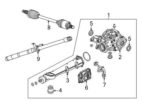 2019 Buick Envision Differential Assembly Diagram for 84751373