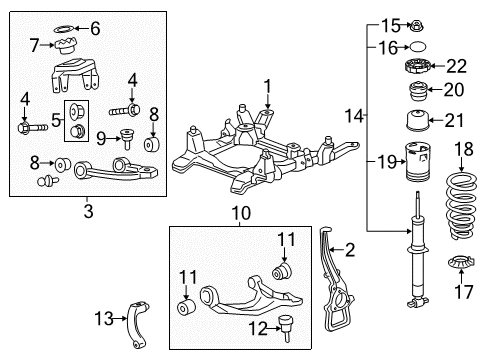 2014 Cadillac CTS Front Suspension Components Diagram 5 - Thumbnail
