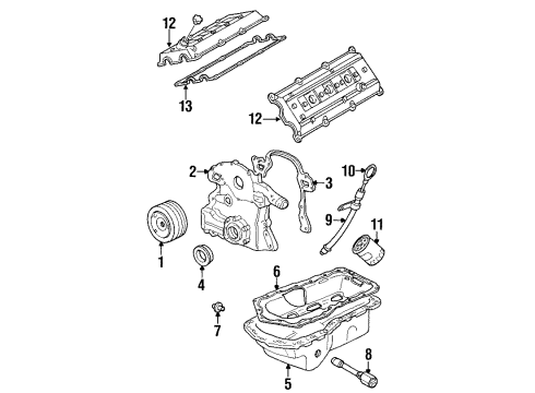 1995 Oldsmobile Aurora Engine Parts Diagram