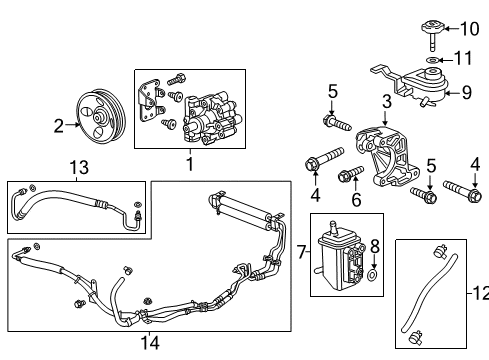 2017 GMC Terrain P/S Pump & Hoses Diagram