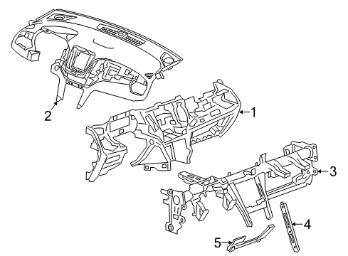 2023 Chevy Equinox Instrument Panel Diagram