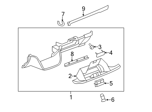 2013 Chevy Silverado 2500 HD Glove Box Diagram 2 - Thumbnail