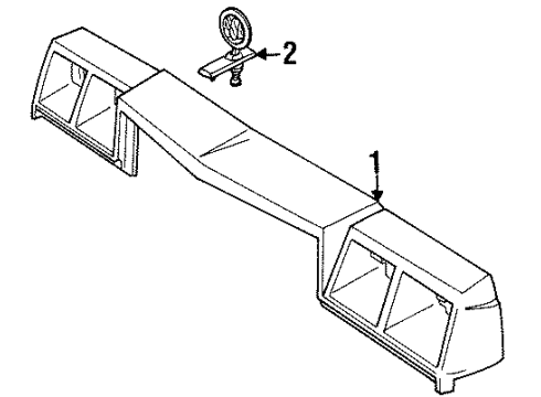 1987 Buick Electra Front Panel Diagram