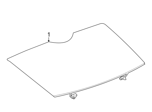 2025 Cadillac LYRIQ Glass - Lift Gate Diagram