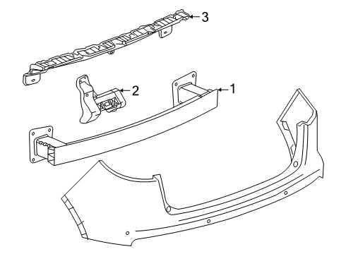 2025 Buick Envision Bumper & Components - Rear Diagram 2 - Thumbnail