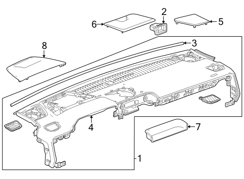 2023 Chevy Colorado Instrument Panel Diagram 2 - Thumbnail