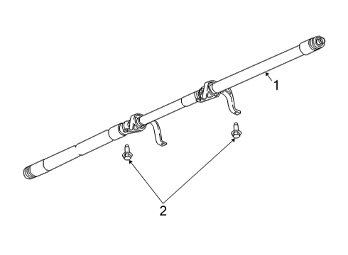 2024 Buick Envision Drive Shaft - Rear Diagram