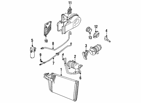 1987 Cadillac Allante Control Module Diagram for 16047800