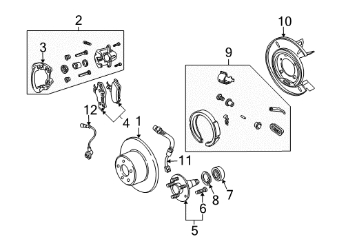 2006 Pontiac GTO Rotor Diagram for 92228519