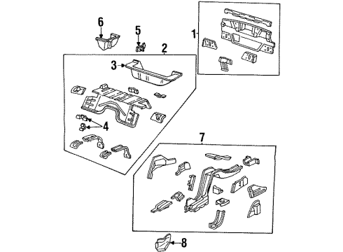 2000 Pontiac Firebird Rear Body Diagram 2 - Thumbnail
