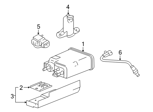 2005 Chevy Silverado 1500 Vapor Canister Diagram 2 - Thumbnail
