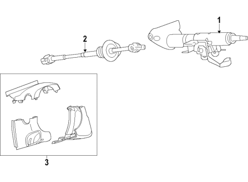 2024 Chevy Traverse Limited Steering Column Diagram
