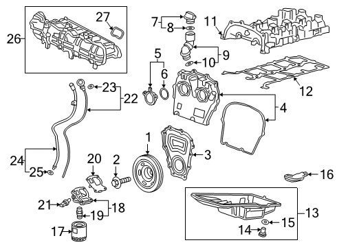 2021 GMC Sierra 1500 Suction Pipe Diagram for 12722569