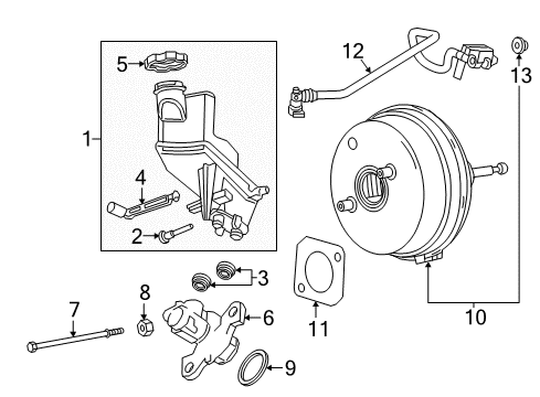 2018 Buick Envision Reservoir Cap Diagram for 84560477