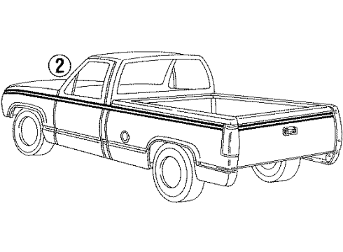 1992 Chevy C1500 Stripe Tape Diagram 2 - Thumbnail