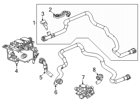 2025 Cadillac ESCALADE IQ Hoses, Lines & Pipes Diagram 4 - Thumbnail