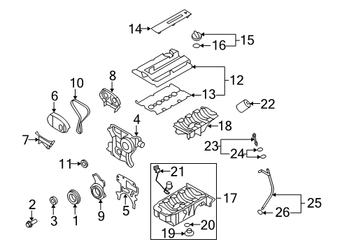 2008 Saturn Astra Engine Parts Diagram