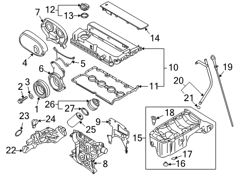 2009 Pontiac G3 Engine Parts Diagram