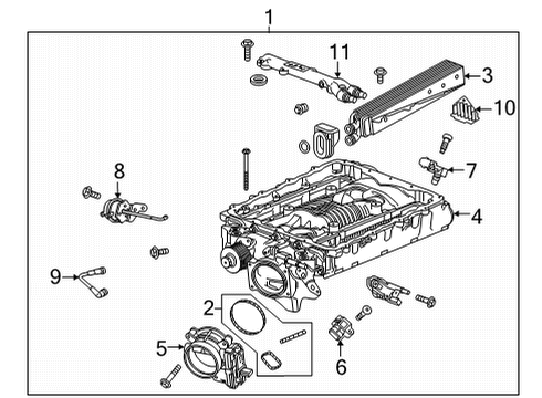 2024 Cadillac CT5 Intake Manifold Diagram for 12713777