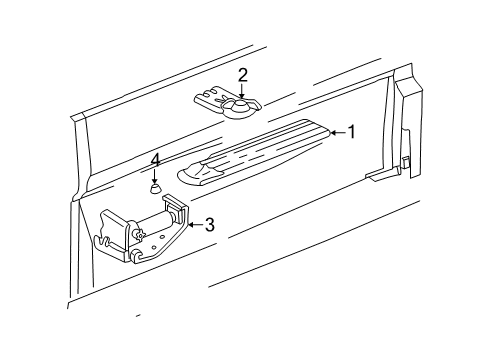 2005 Chevy Silverado 2500 HD Interior Trim - Cab Diagram 7 - Thumbnail