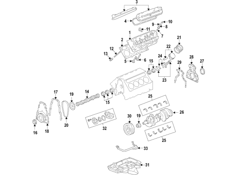 2019 Chevy Corvette Pistons, Rings & Bearings Diagram 2 - Thumbnail