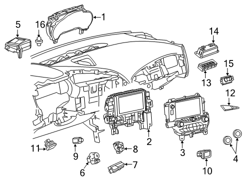 2015 Chevy Corvette Ignition Switch Diagram for 23402526