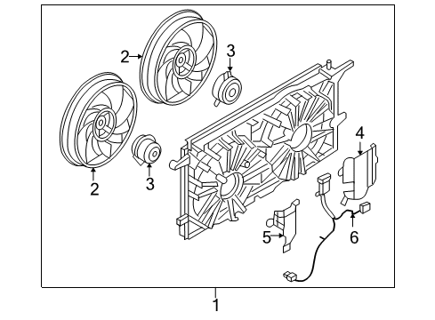 2005 Pontiac Montana Cooling Fan Diagram 2 - Thumbnail