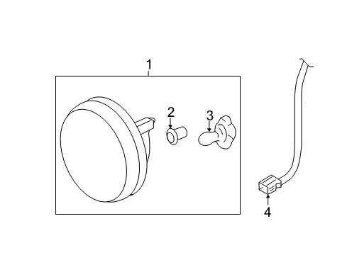 2009 GMC Sierra 1500 Fog Lamps Diagram 2 - Thumbnail