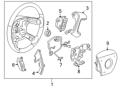 2014 Cadillac Escalade Radio Switch Diagram for 25851952