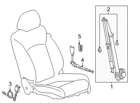 2016 Chevy Cruze Seat Belt Diagram