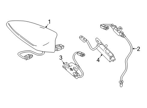 2025 Chevy Malibu Antenna & Radio Diagram
