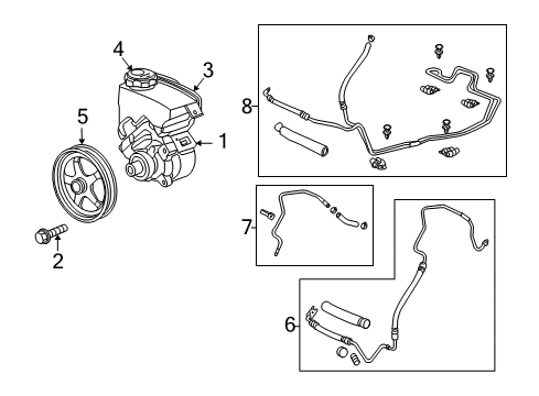 2010 Chevy Malibu P/S Pump & Hoses Diagram 2 - Thumbnail