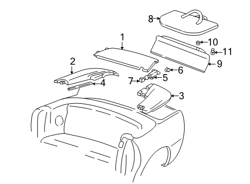 2000 Chevy Camaro Stowage Compartment Diagram