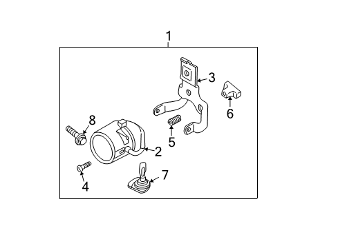 1998 Chevy Camaro Bulb & Socket, Front Diagram for 12450260
