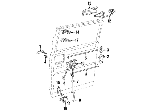 1984 Chevy G20 Side Door Diagram