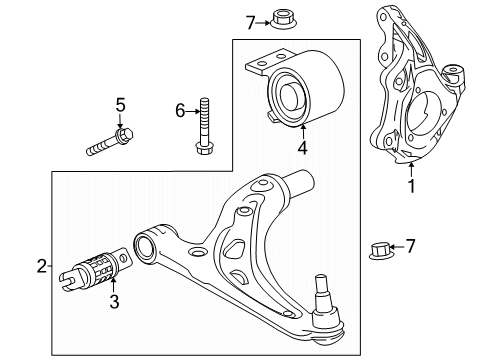 2025 Buick Enclave Front Suspension Components Diagram