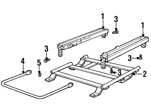 1997 Chevy Lumina Tracks & Components Diagram 4 - Thumbnail