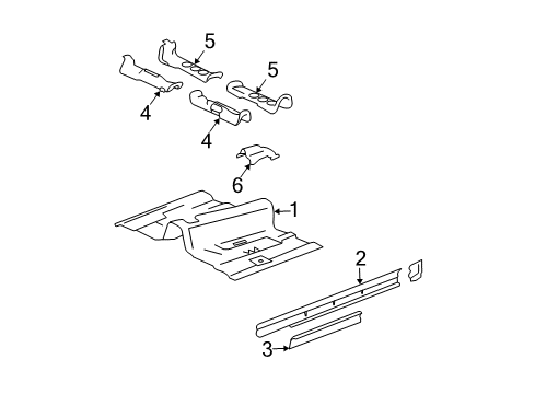 2006 Cadillac CTS Floor Diagram