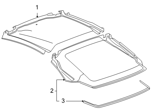 2007 Pontiac G6 Interior Trim - Top Diagram
