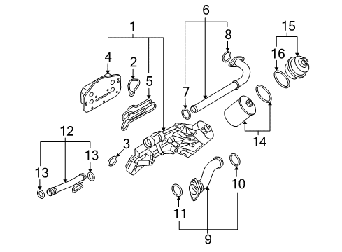 2008 Saturn Astra Outlet Pipe Diagram for 55353330