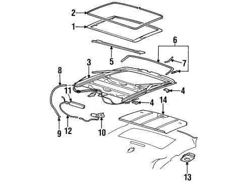 1999 Oldsmobile Intrigue Express Module Diagram for 12533707